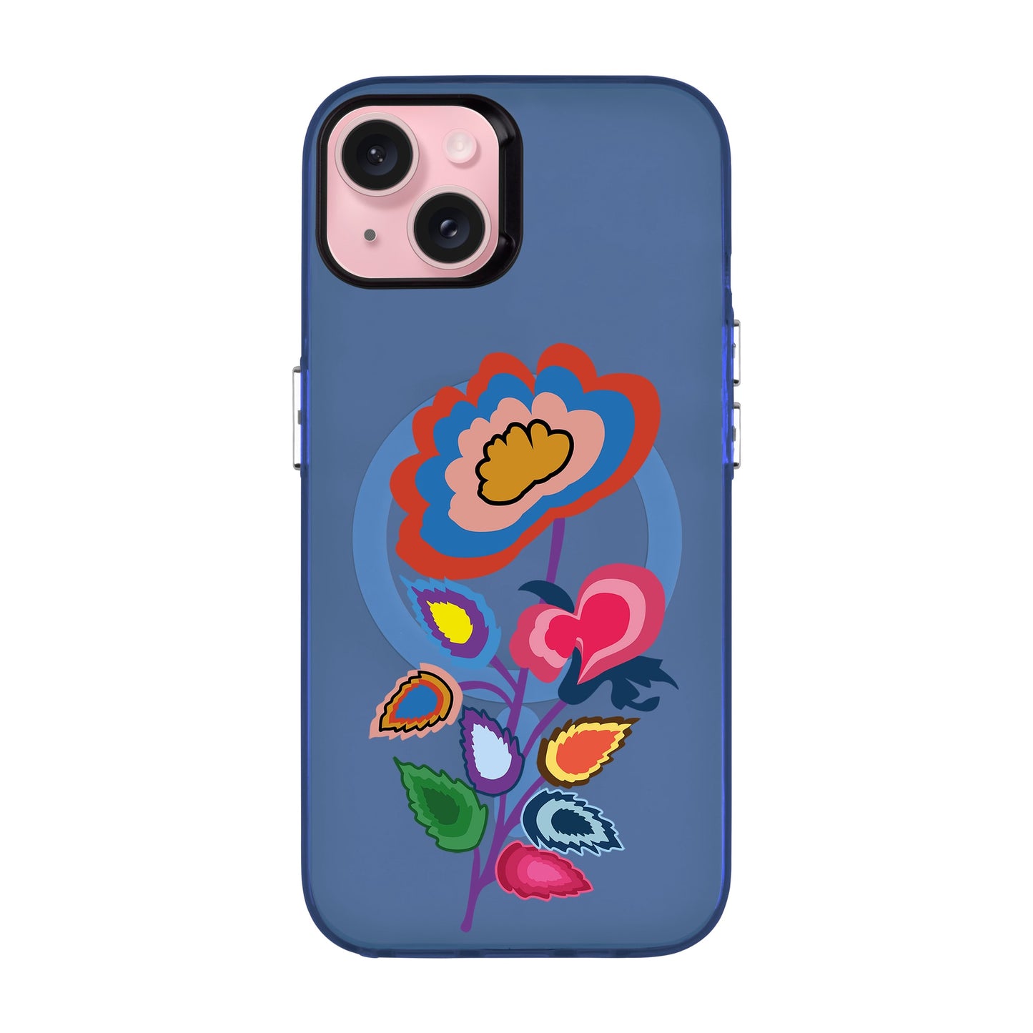 KNITTED FLOWER-iPhone 15 Plus Hold Kılıf MagSafe Özellikli