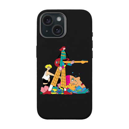 HER BAND-iPhone 15 Leather Premium Kılıf MagSafe Özellikli