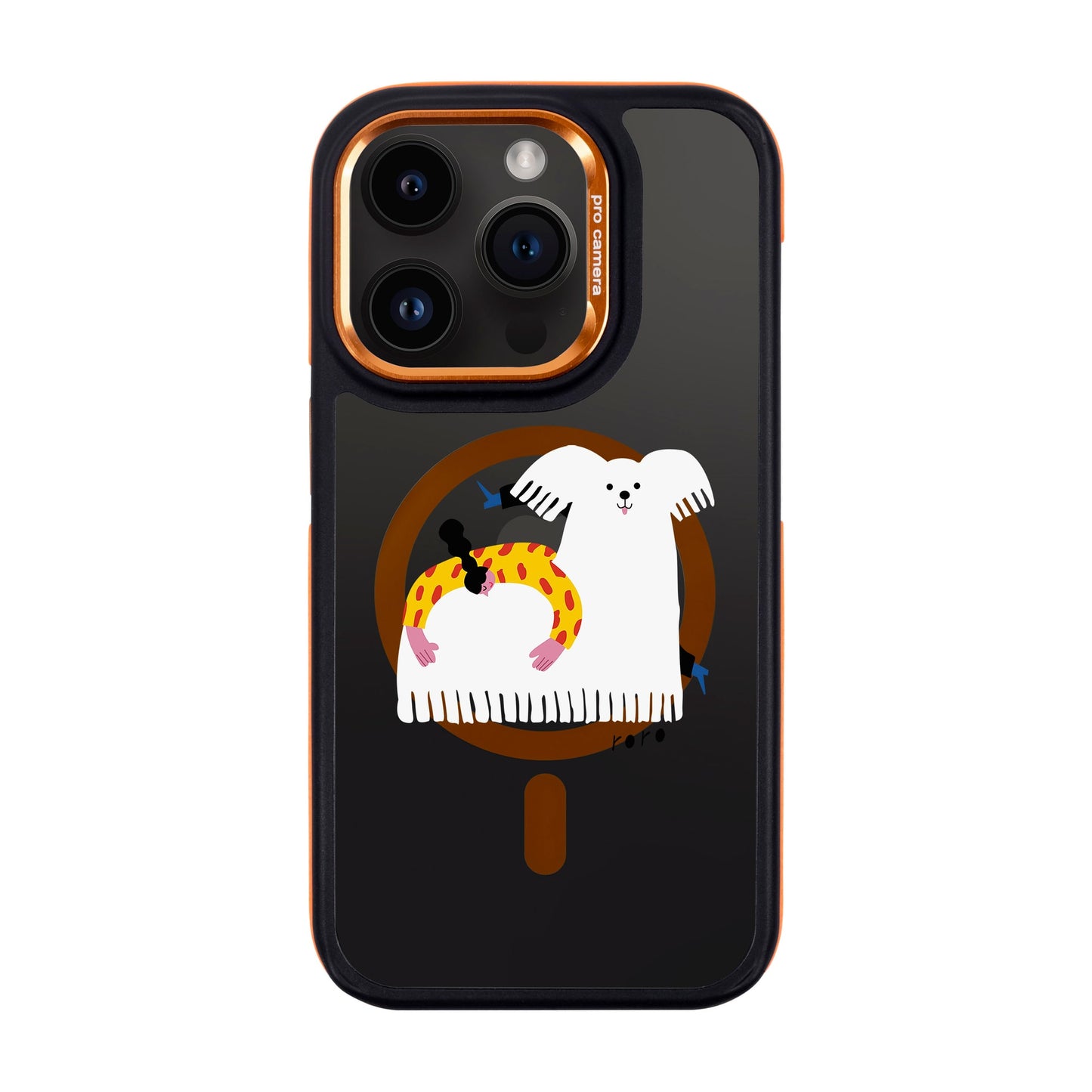 FANCY DOG-iPhone 14 Pro Dark Kılıf MagSafe Özellikli