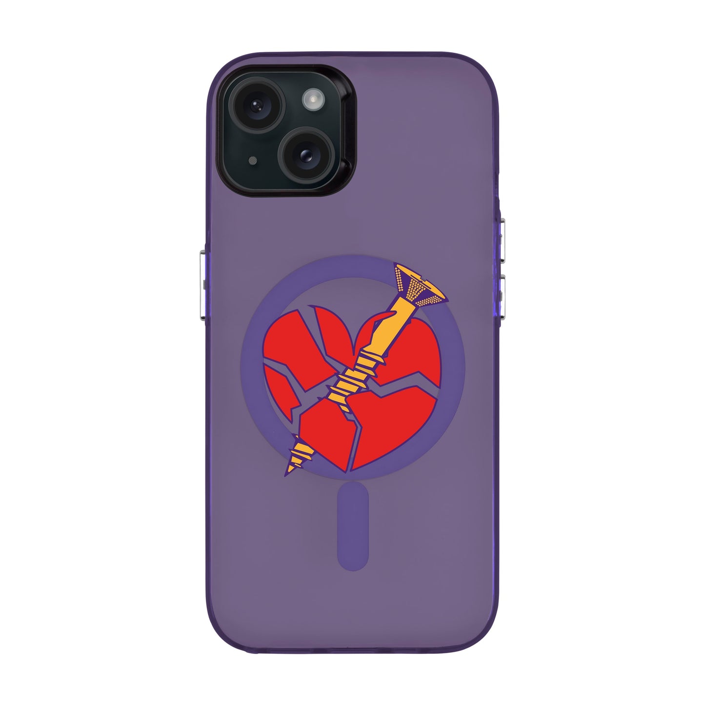 BROKEN HEART-iPhone 15 Plus Hold Kılıf MagSafe Özellikli