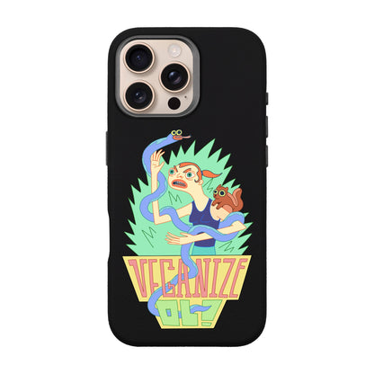 VEGANİZE-iPhone 16 Pro Max Leather Premium Kılıf MagSafe Özellikli