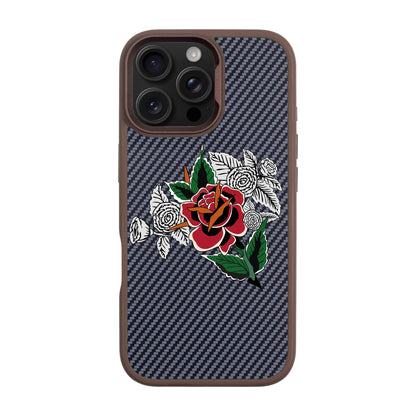 DRY ROSE-iPhone 16 Pro Max Plaid Kılıf MagSafe Özellikli