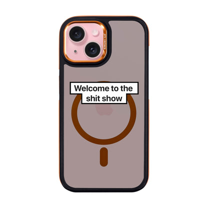 WELCOME-iPhone 15 Dark Kılıf MagSafe Özellikli