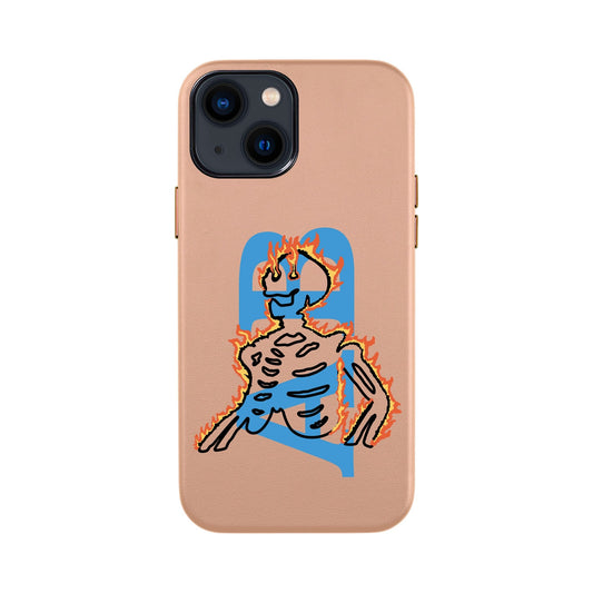 HOT HUMAN KİŞİSELLEŞTİRİLMİŞ-iPhone 13 Mini Leather Kılıf