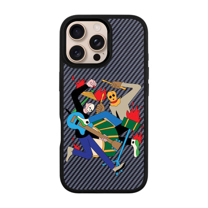 MONSTER MASH-iPhone 16 Pro Max Plaid Kılıf MagSafe Özellikli