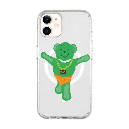 GREEN BEAR-Shiny Kılıf MagSafe Özellikli - iPhone 11