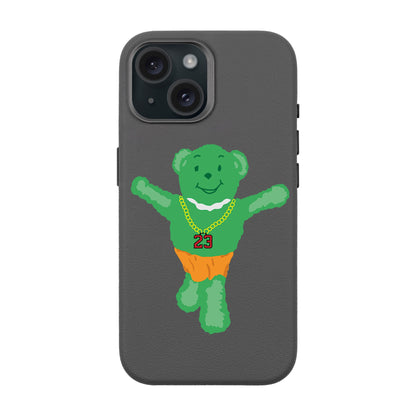 GREEN BEAR-iPhone 15 Leather Premium Kılıf MagSafe Özellikli