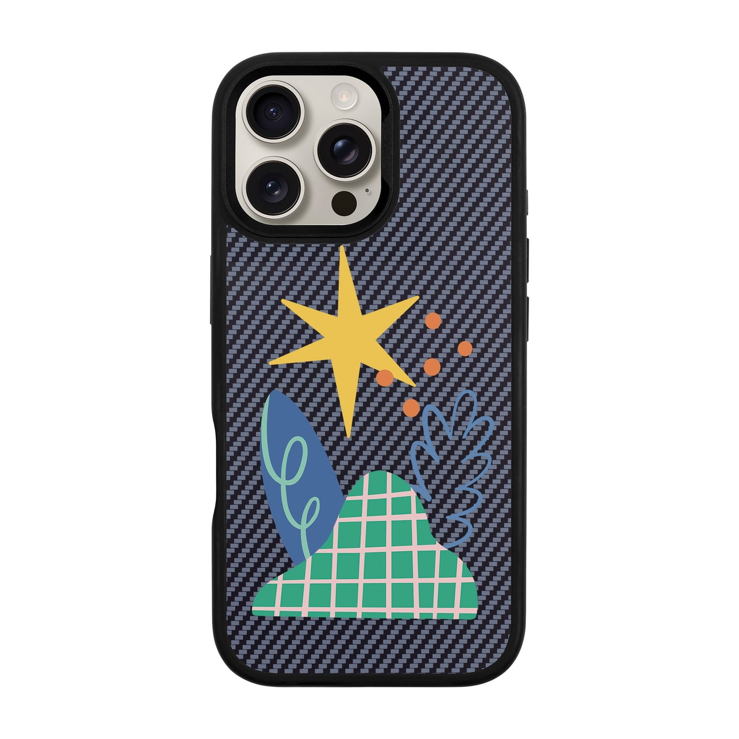 LITTLE NATURE-iPhone 16 Pro Max Plaid Kılıf MagSafe Özellikli