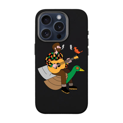 BIRDS OF A FEATHER-iPhone 15 Pro Leather Premium Kılıf MagSafe Özellikli