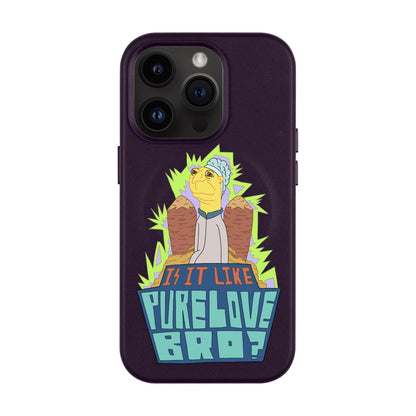 PURE LOVE-Leather Kılıf MagSafe Özellikli - iPhone 14 Pro