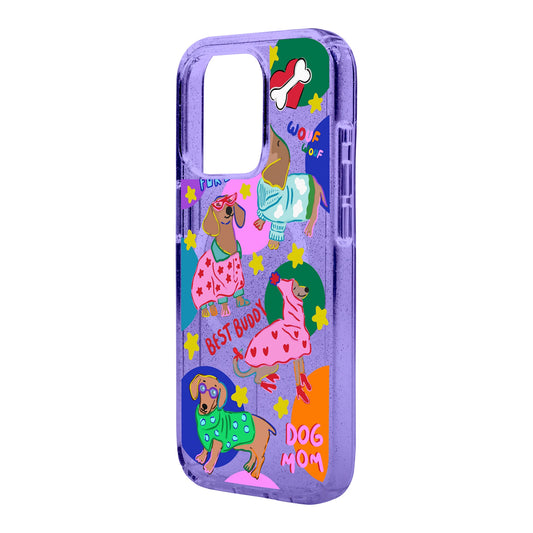 DOG MOM-iPhone 15 Pro Shiny Kılıf MagSafe Özellikli