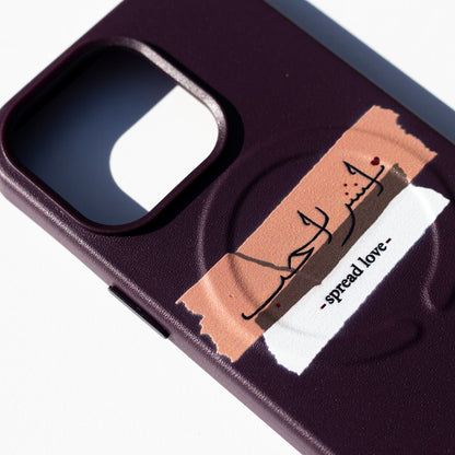 SPREAD LOVE-Leather Kılıf MagSafe Özellikli - iPhone 13