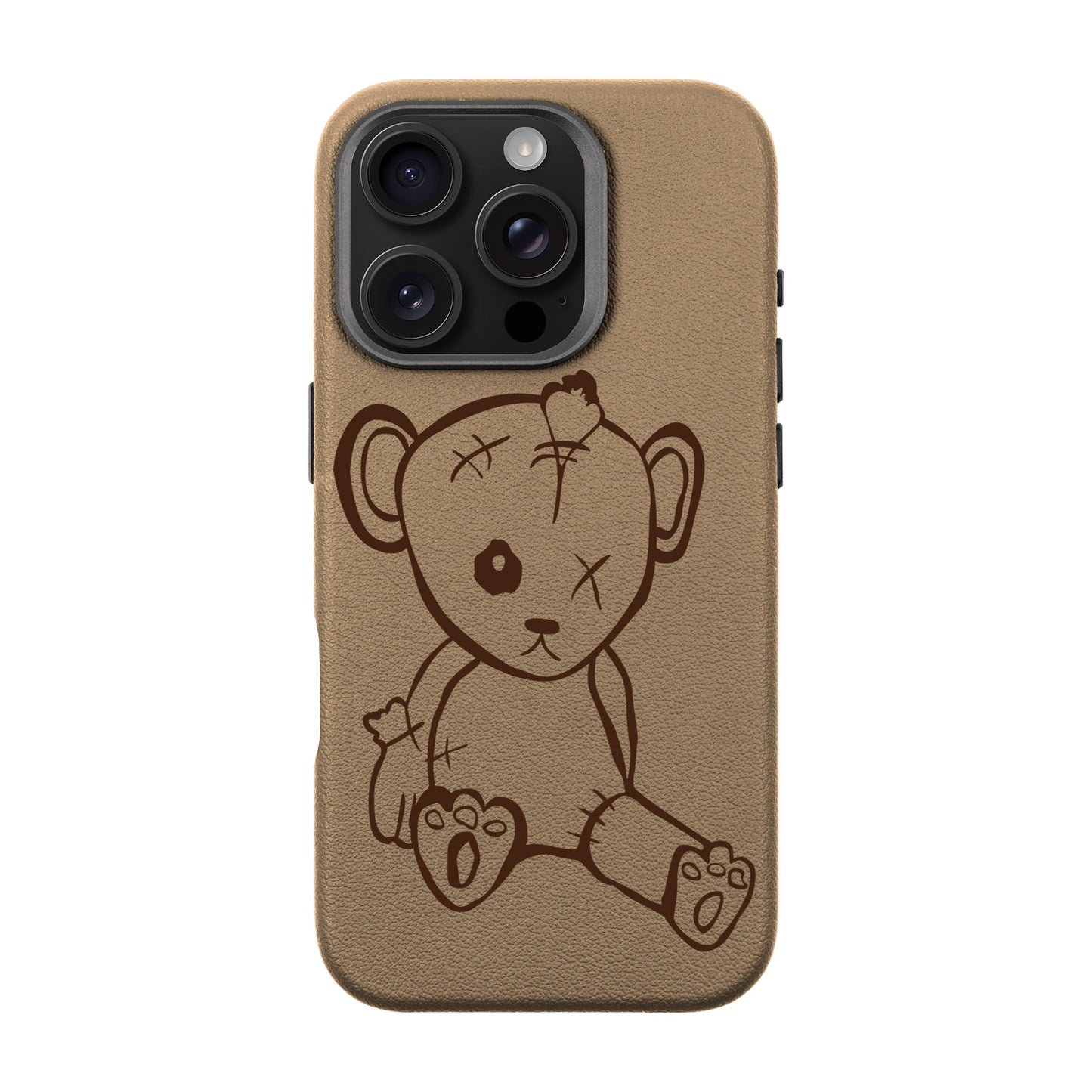BABY BEAR-iPhone 16 Pro Leather Premium Kılıf MagSafe Özellikli