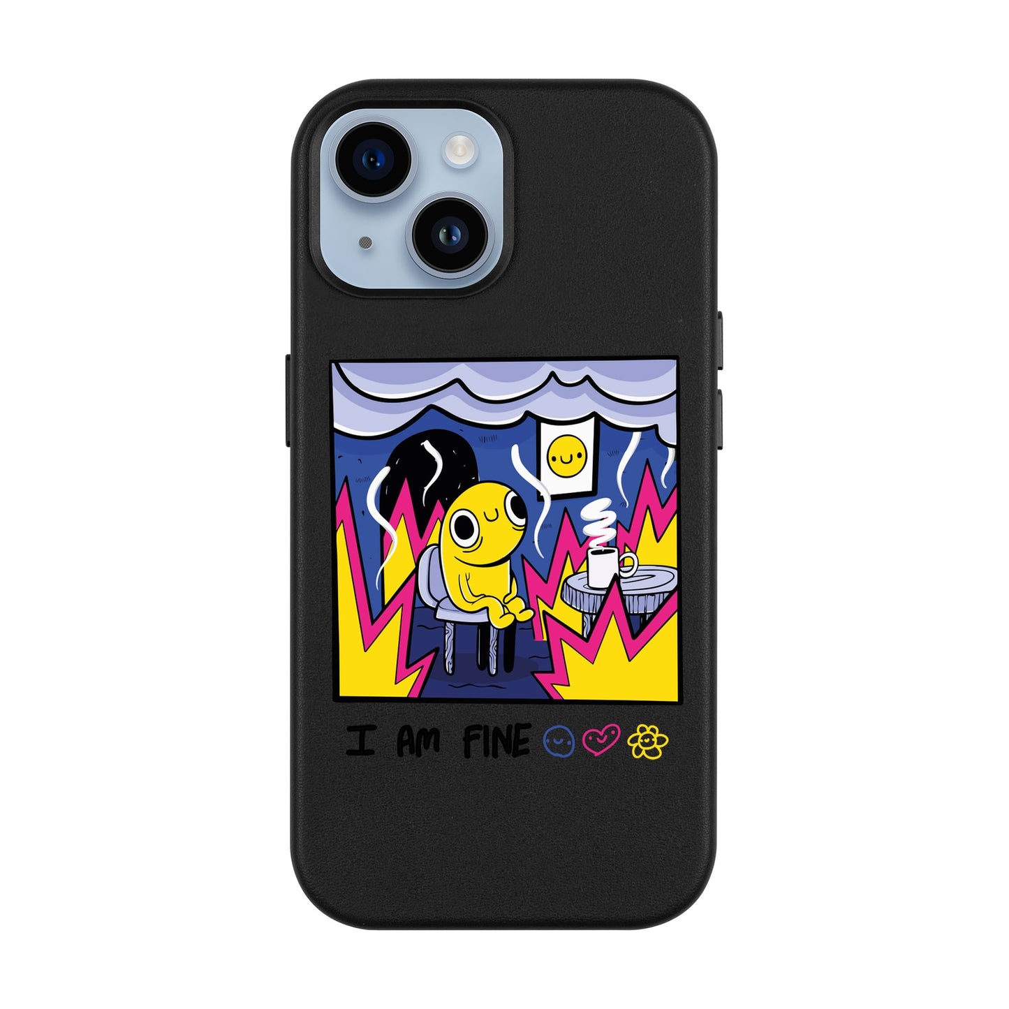 I AM FINE-Leather Kılıf MagSafe Özellikli - iPhone 14