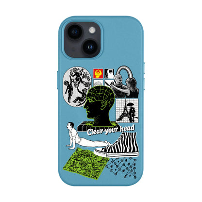 CLEAR YOUR HEAD-iPhone 14 Leather Kılıf MagSafe Özellikli