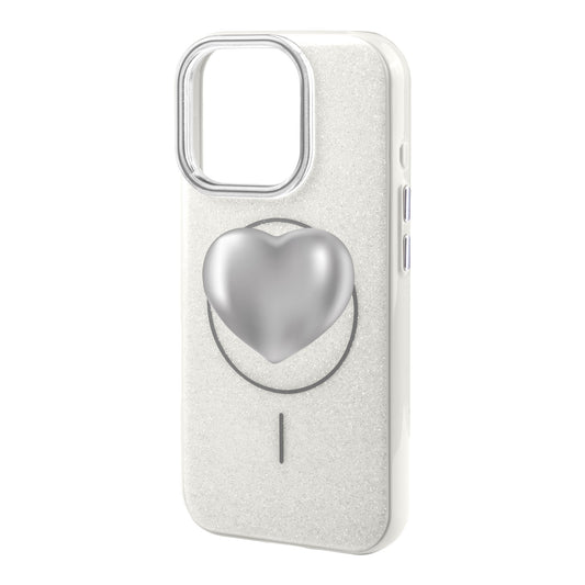 SILVER HEART-iPhone 16 Plus Radiant Kılıf MagSafe Özellikli