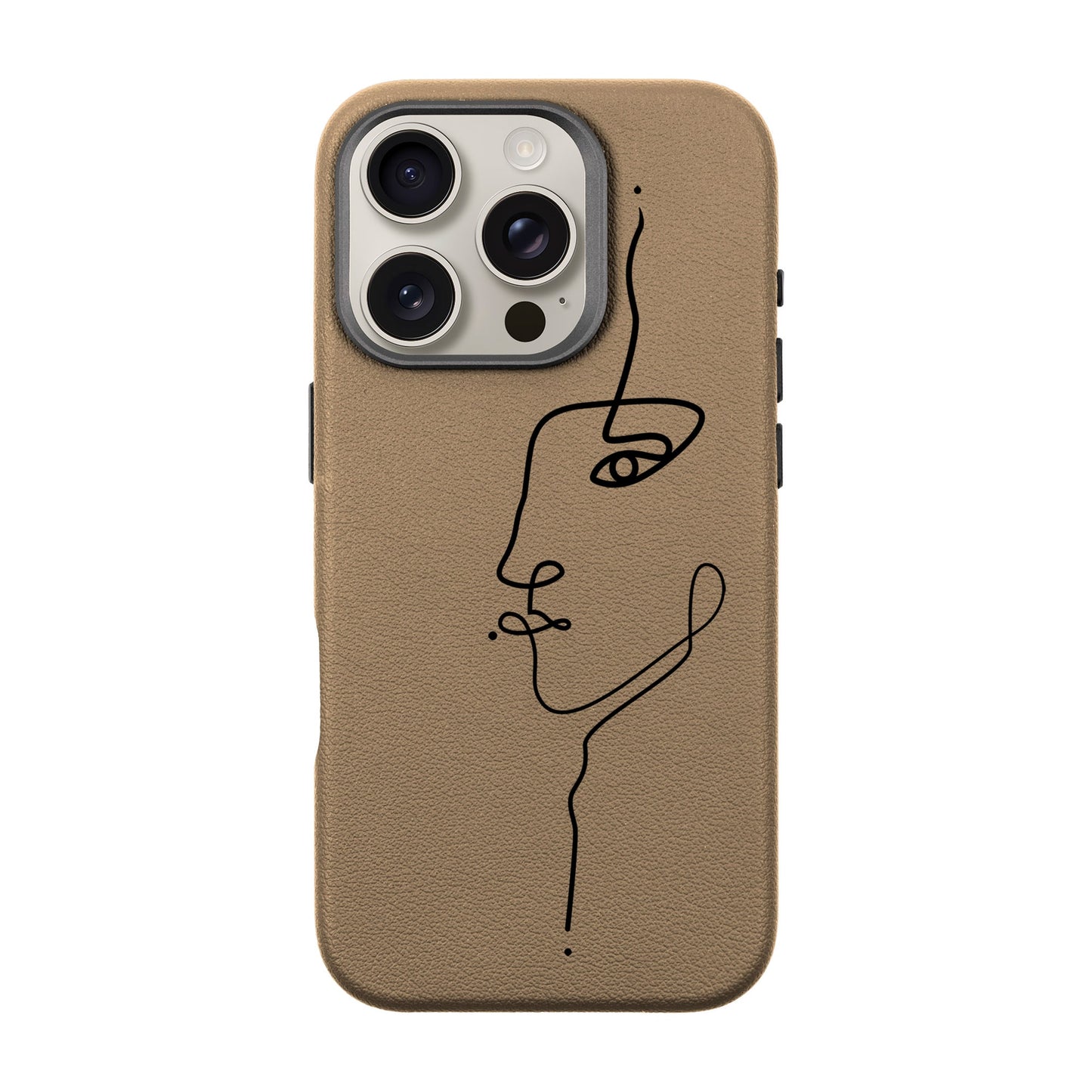 FACE-iPhone 16 Pro Leather Premium Kılıf MagSafe Özellikli