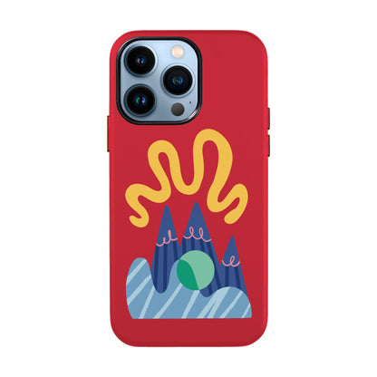 MOUNTAIN-iPhone 13 Pro Max Leather Kılıf