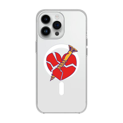 BROKEN HEART-iPhone 14 Pro Max Solid Kılıf MagSafe Özellikli