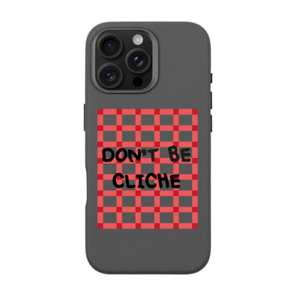 DON'T BE CLICHE-iPhone 16 Pro Max Leather Premium Kılıf MagSafe Özellikli