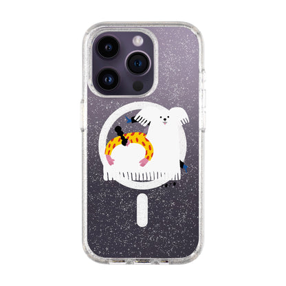 FANCY DOG-iPhone 14 Pro Shiny Kılıf MagSafe Özellikli