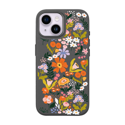 FLOWER-iPhone 13 Leather Premium Kılıf MagSafe Özellikli