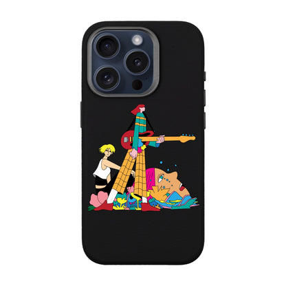 HER BAND-iPhone 15 Pro Leather Premium Kılıf MagSafe Özellikli