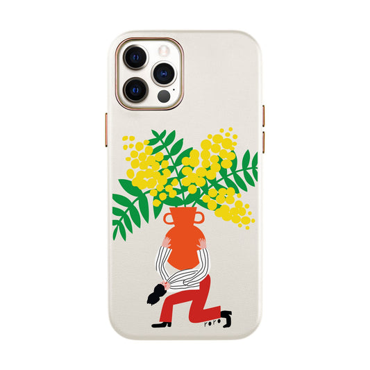 VASE-iPhone Xs Max Leather Kılıf