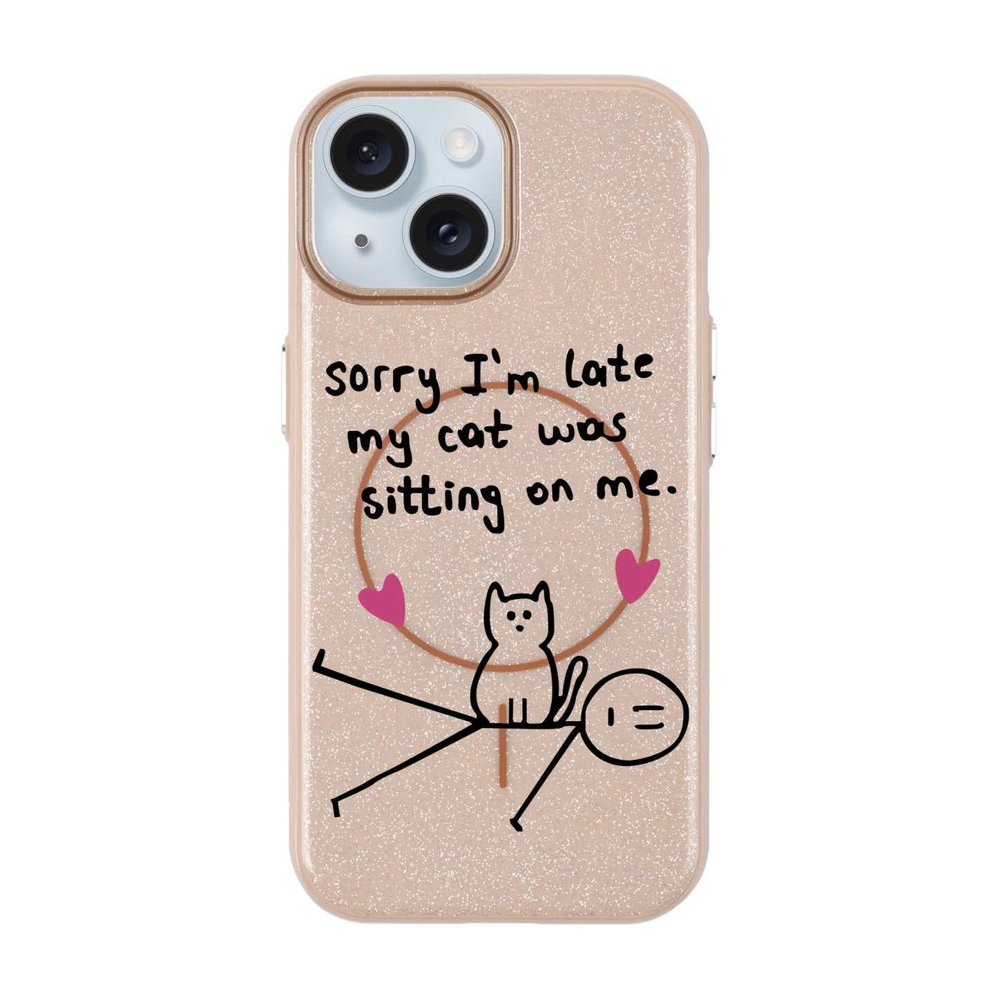 SORRY I'M LATE-iPhone 15 Plus Radiant Kılıf MagSafe Özellikli