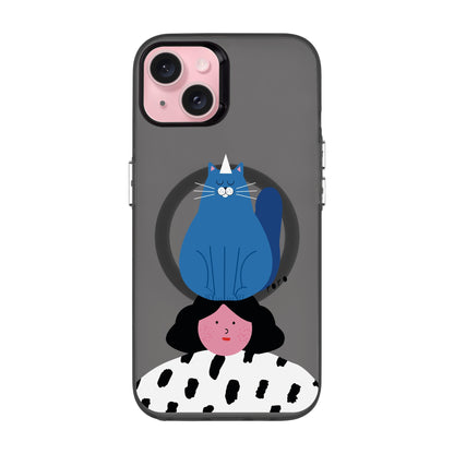 NAUGHTY CAT-iPhone 15 Plus Hold Kılıf MagSafe Özellikli