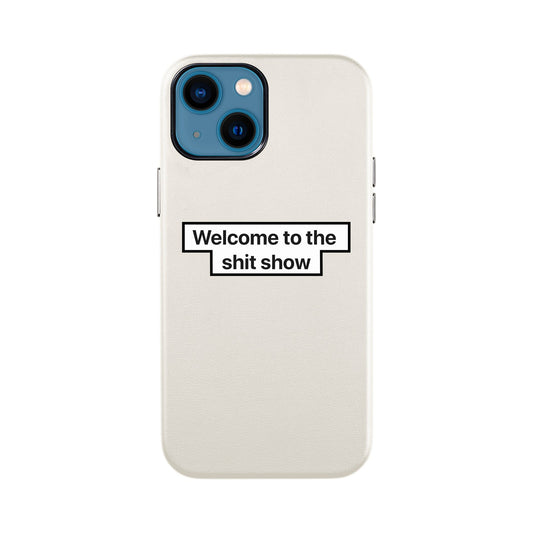 WELCOME-iPhone 13 Mini Leather Kılıf