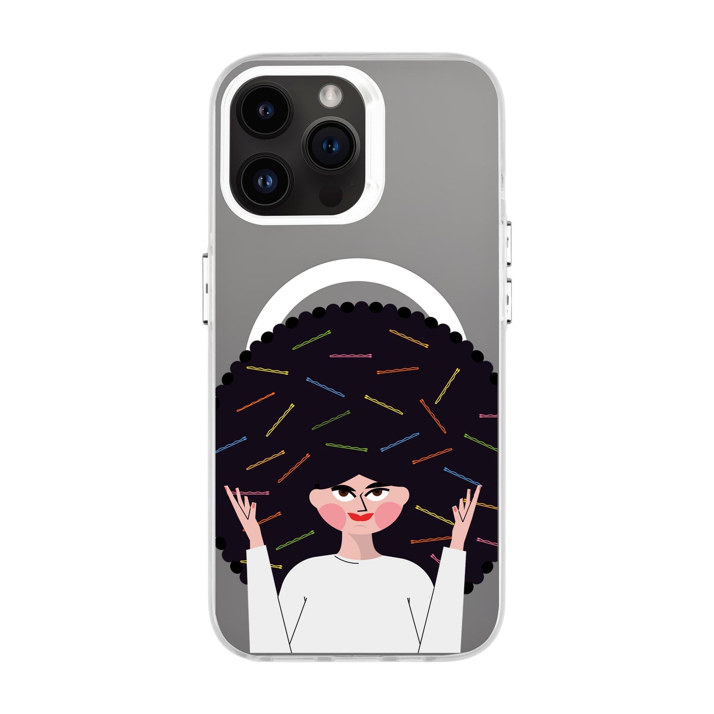 TANGLES OF HAPPINESS-iPhone 13 Pro Max Hold Kılıf MagSafe Özellikli