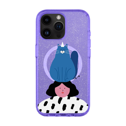 NAUGHTY CAT-iPhone 14 Pro Max Shiny Kılıf MagSafe Özellikli