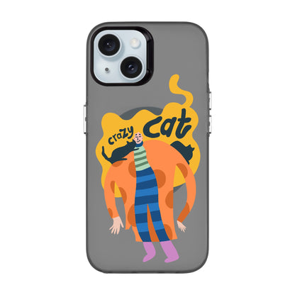 CRAZY CAT-iPhone 15 Hold Kılıf MagSafe Özellikli