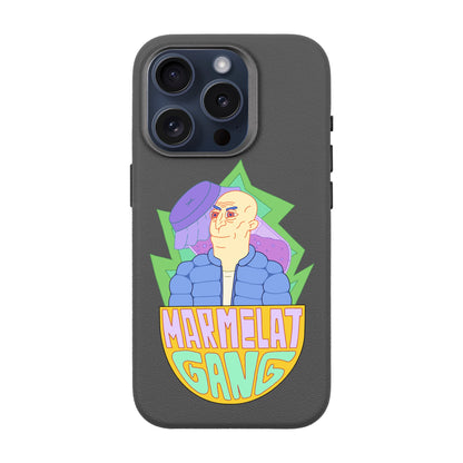 MARMELAT GANG-iPhone 15 Pro Leather Premium Kılıf MagSafe Özellikli