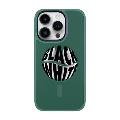 BLACK WHITE-iPhone 12 Pro Vigor Kılıf MagSafe Özellikli