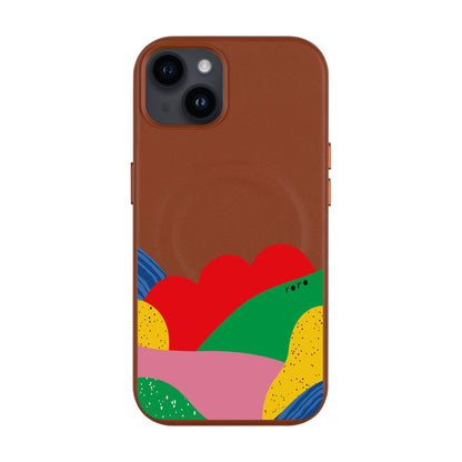 FLAG-iPhone 14 Plus Leather Kılıf MagSafe Özellikli