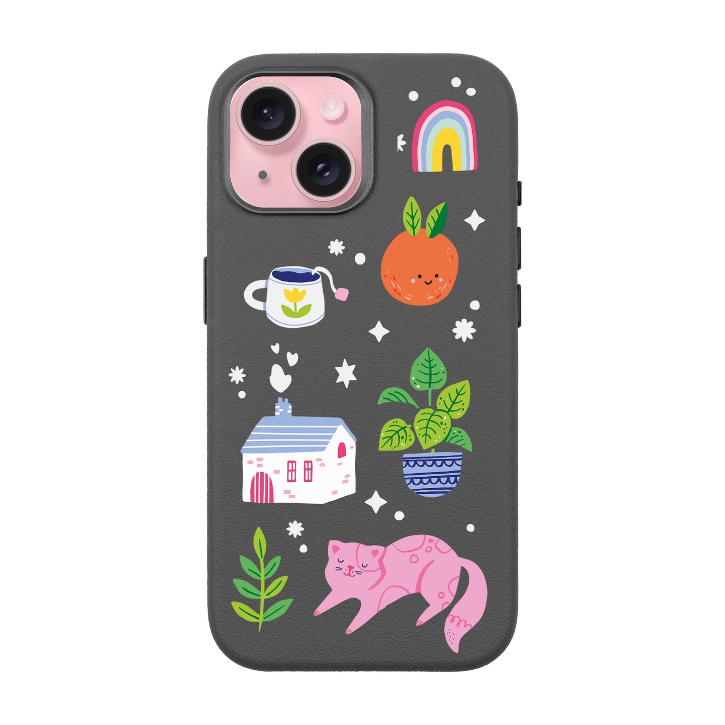 FRESH SPRING-iPhone 15 Leather Premium Kılıf MagSafe Özellikli