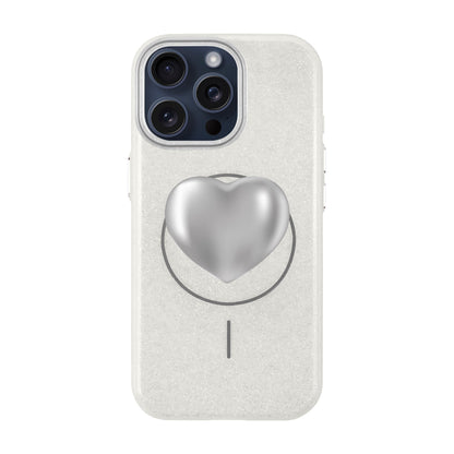 SILVER HEART-iPhone 15 Pro Max Radiant Kılıf MagSafe Özellikli