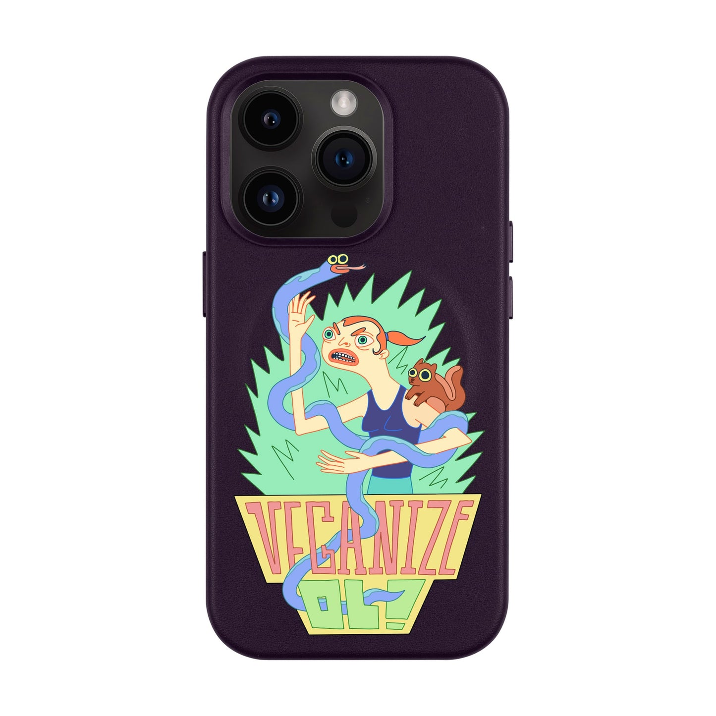 VEGANİZE-Leather Kılıf MagSafe Özellikli - iPhone 14 Pro