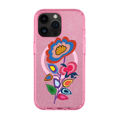 KNITTED FLOWER-iPhone 14 Pro Max Shiny Kılıf MagSafe Özellikli