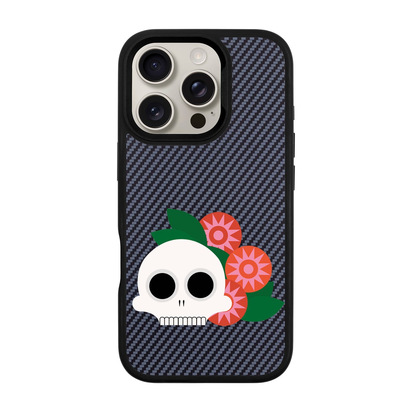 MEMENTO BLOOM-iPhone 16 Pro Plaid Kılıf MagSafe Özellikli