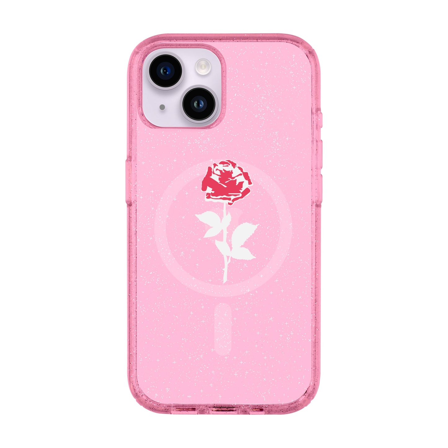 NATUREL ROSE-iPhone 14 Shiny Kılıf MagSafe Özellikli
