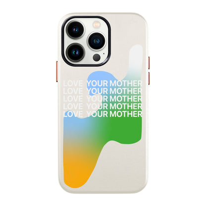 LOVE YOUR MOTHER-iPhone 13 Pro Max Leather Kılıf