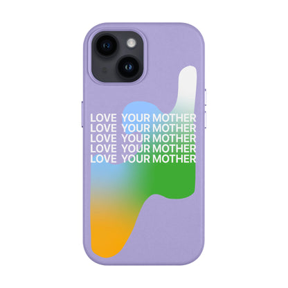 LOVE YOUR MOTHER-Leather Kılıf MagSafe Özellikli - iPhone 13