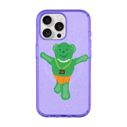 GREEN BEAR-iPhone 15 Pro Max Shiny Kılıf MagSafe Özellikli