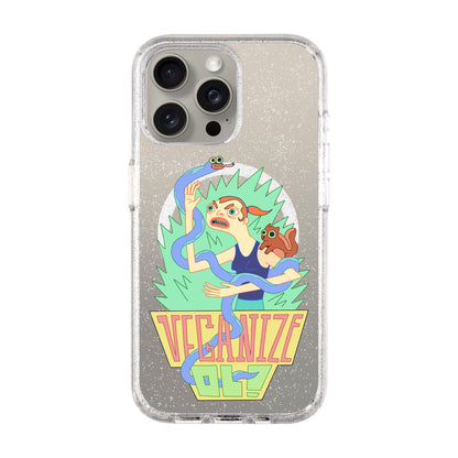 VEGANİZE-iPhone 15 Pro Max Shiny Kılıf MagSafe Özellikli