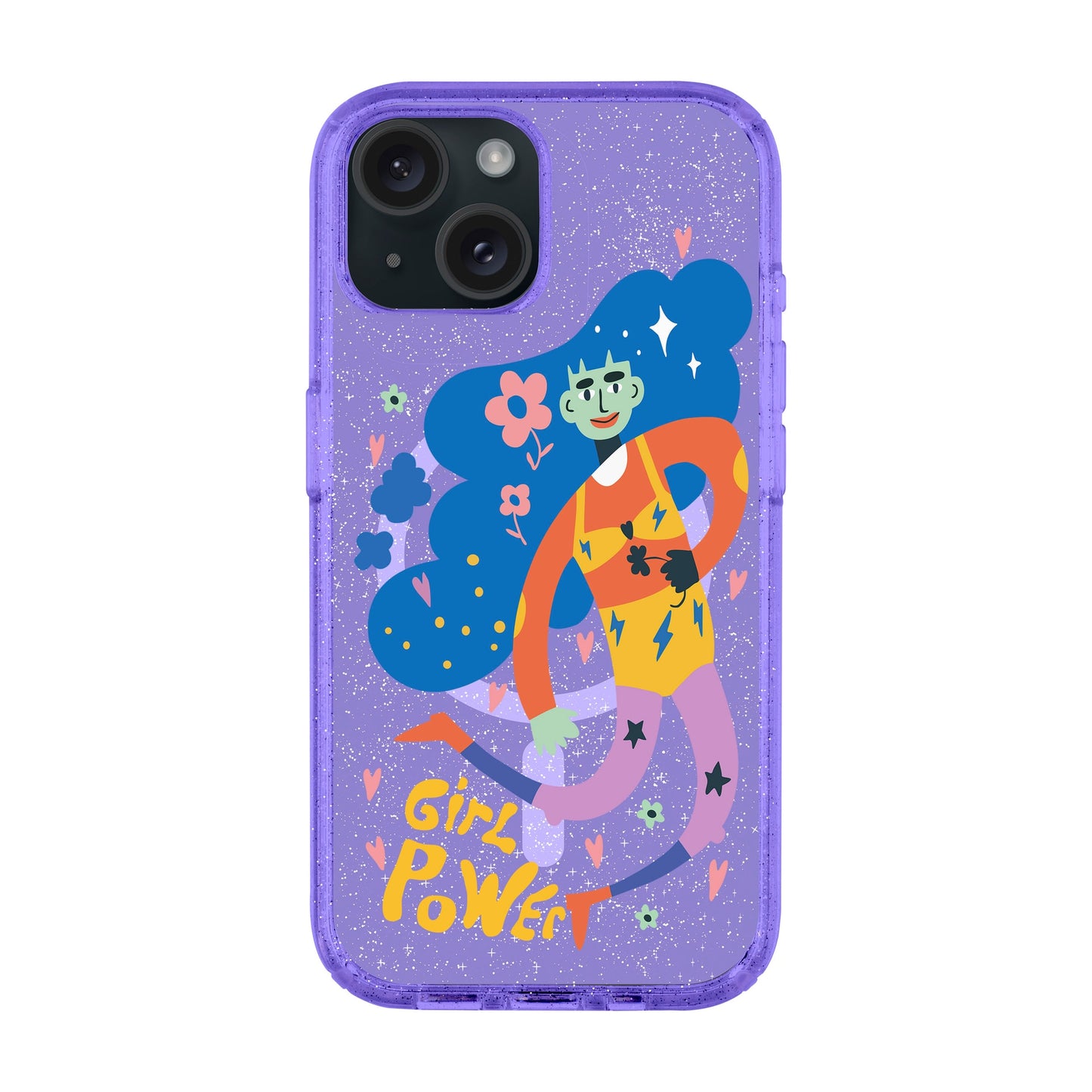 GIRL POWER-iPhone 15 Plus Shiny Kılıf MagSafe Özellikli