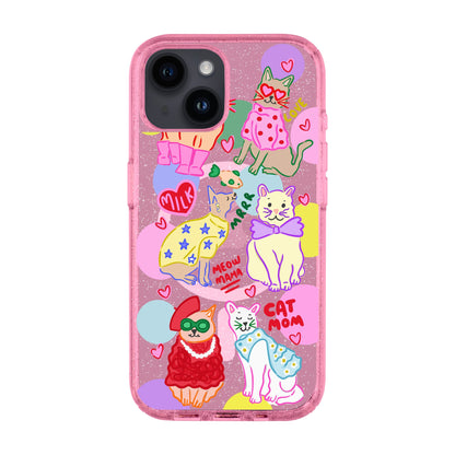 CAT MOM-iPhone 14 Shiny Kılıf MagSafe Özellikli