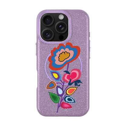 KNITTED FLOWER-iPhone 16 Pro Radiant Kılıf MagSafe Özellikli